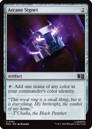 Arcane Signet (MSC-194) [Commander: Marvel Super Heroes]