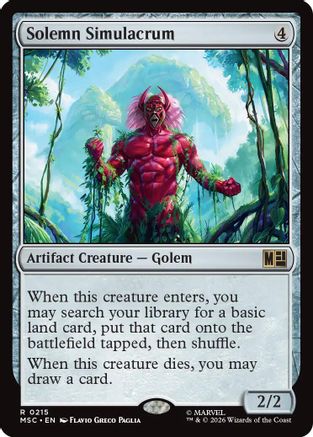 Solemn Simulacrum (MSC-215) [Commander: Marvel Super Heroes]