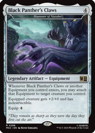 Black Panther's Claws - Hammer of Nazahn (MSC-286) [Commander: Marvel Super Heroes]
