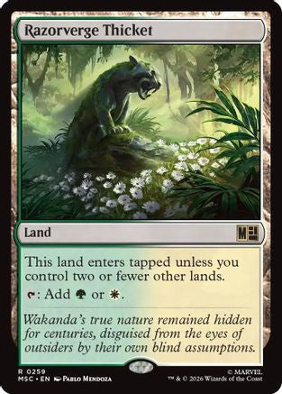 Razorverge Thicket (MSC-259) [Commander: Marvel Super Heroes]