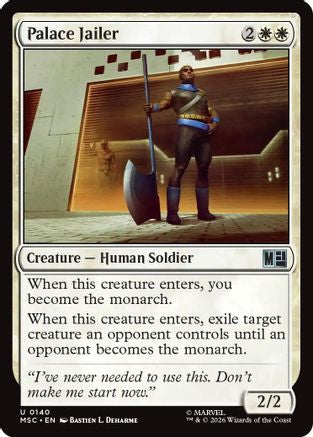Palace Jailer (Surge Foil) (MSC-140) [Commander: Marvel Super Heroes] Foil