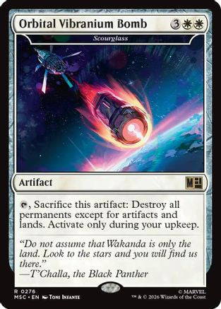 Orbital Vibranium Bomb - Scourglass (Surge Foil) (MSC-276) [Commander: Marvel Super Heroes] Foil