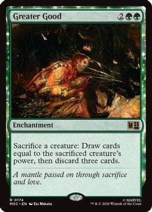 Greater Good (Surge Foil) (MSC-174) [Commander: Marvel Super Heroes] Foil