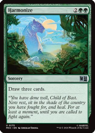 Harmonize (Surge Foil) (MSC-175) [Commander: Marvel Super Heroes] Foil