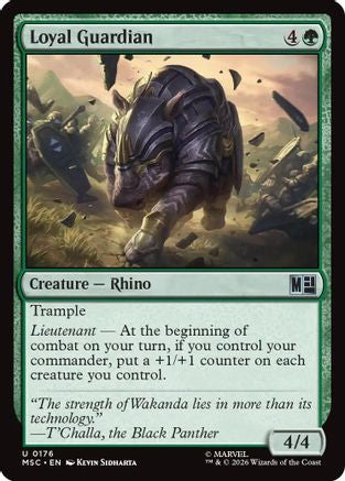 Loyal Guardian (Surge Foil) (MSC-176) [Commander: Marvel Super Heroes] Foil