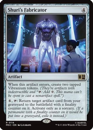 Shuri's Fabricator (Surge Foil) (MSC-114) [Commander: Marvel Super Heroes] Foil