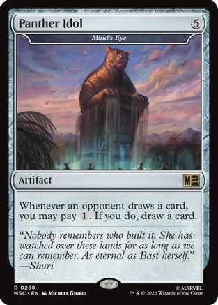 Panther Idol - Mind's Eye (Surge Foil) (MSC-288) [Commander: Marvel Super Heroes] Foil