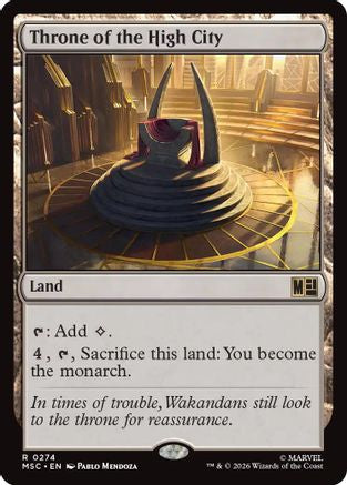 Throne of the High City (Surge Foil) (MSC-274) [Commander: Marvel Super Heroes] Foil