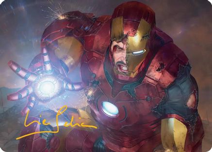 Heroic Sacrifice Art Card (Gold-Stamped Signature) (AAMSH-031) [Art Series: Marvel Super Heroes]