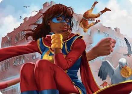 Ms. Marvel, Kamala Khan Art Card (AAMSH-005) [Art Series: Marvel Super Heroes]