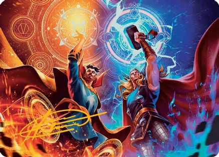 We Say Thee Nay! Art Card (Gold-Stamped Signature) (AAMSH-007) [Art Series: Marvel Super Heroes]