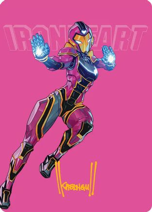 Ironheart, Clever Champion Art Card (Gold-Stamped Signature) (AAMSH-023) [Art Series: Marvel Super Heroes]