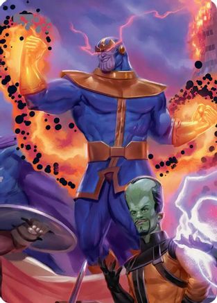 Thanos, Death's Consort Art Card (AAMSH-008) [Art Series: Marvel Super Heroes]