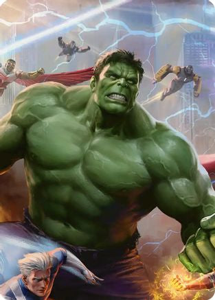Hulk, Always Angry Art Card (AAMSH-002) [Art Series: Marvel Super Heroes]