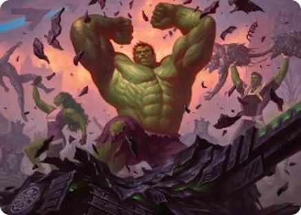 HULK SMASH! Art Card (AAMSH-010) [Art Series: Marvel Super Heroes]