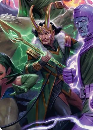 Loki, God of Lies Art Card (AAMSH-012) [Art Series: Marvel Super Heroes]