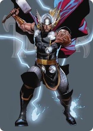 Thor, God of Thunder Art Card (AAMSH-026) [Art Series: Marvel Super Heroes]