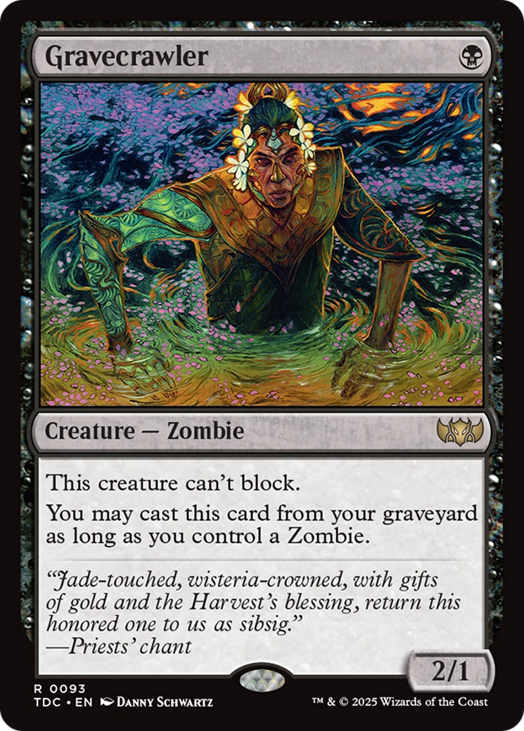 Gravecrawler (TDC-093) [Commander: Tarkir: Dragonstorm]
