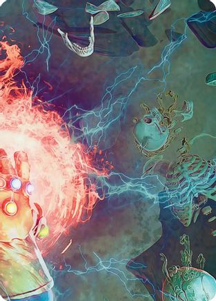 Thanos, the Mad Titan Art Card (3/9) (AAMSH-003) [Art Series: Marvel Super Heroes]