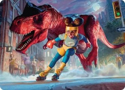 Moon Girl and Devil Dinosaur Art Card (AAMSH-014) [Art Series: Marvel Super Heroes]