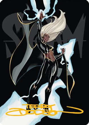 Storm, Windrider Art Card (Gold-Stamped Signature) (AAMSH-030) [Art Series: Marvel Super Heroes]