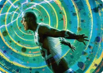 Black Bolt, Inhuman King Art Card (AAMSH-035) [Art Series: Marvel Super Heroes]