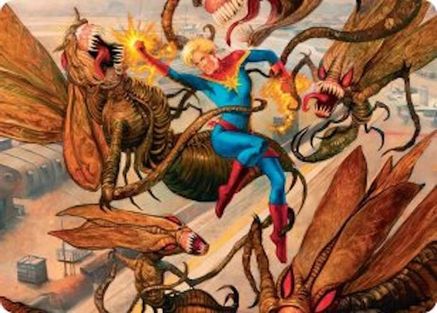 Captain Marvel, Apex Avenger Art Card (AAMSH-036) [Art Series: Marvel Super Heroes]