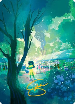 Forest Art Card (Gold-Stamped Signature) (AAMSH-017) [Art Series: Marvel Super Heroes]