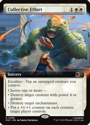 Collective Effort (Extended Art) (MSC-299) [Commander: Marvel Super Heroes]