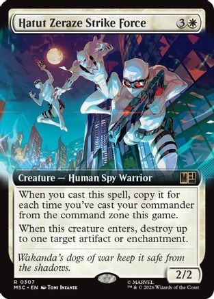Hatut Zeraze Strike Force (Extended Art) (MSC-307) [Commander: Marvel Super Heroes]