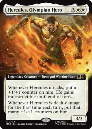 Hercules, Olympian Hero (Extended Art) (MSC-308) [Commander: Marvel Super Heroes]