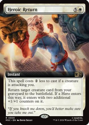 Heroic Return (Extended Art) (MSC-309) [Commander: Marvel Super Heroes]