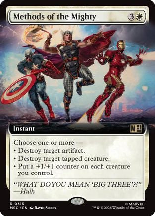 Methods of the Mighty (Extended Art) (MSC-315) [Commander: Marvel Super Heroes]