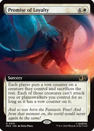 Promise of Loyalty (Extended Art) (MSC-319) [Commander: Marvel Super Heroes]