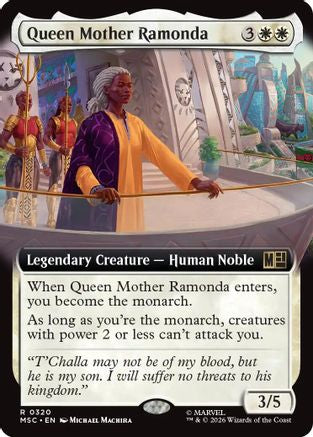 Queen Mother Ramonda (Extended Art) (MSC-320) [Commander: Marvel Super Heroes]