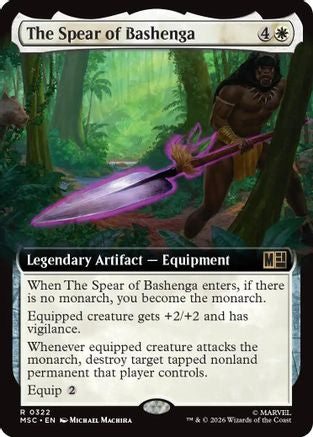 The Spear of Bashenga (Extended Art) (MSC-322) [Commander: Marvel Super Heroes]