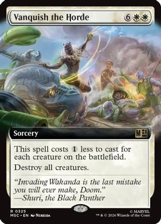 Vanquish the Horde (Extended Art) (MSC-325) [Commander: Marvel Super Heroes]