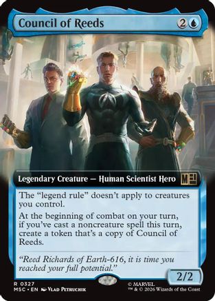 Council of Reeds (Extended Art) (MSC-327) [Commander: Marvel Super Heroes]