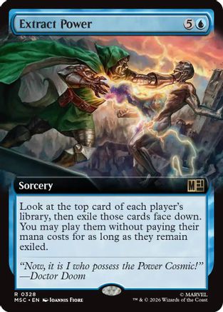 Extract Power (Extended Art) (MSC-328) [Commander: Marvel Super Heroes]