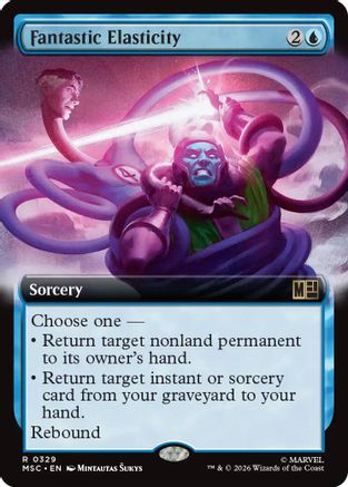 Fantastic Elasticity (Extended Art) (MSC-329) [Commander: Marvel Super Heroes]