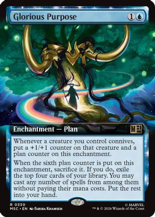 Glorious Purpose (Extended Art) (MSC-330) [Commander: Marvel Super Heroes]