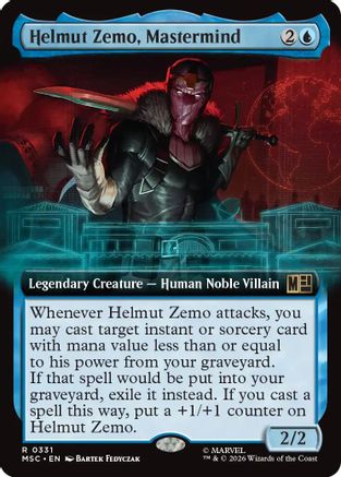 Helmut Zemo, Mastermind (Extended Art) (MSC-331) [Commander: Marvel Super Heroes]