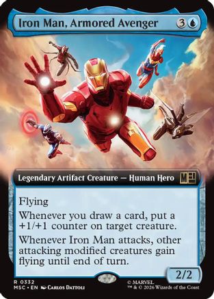Iron Man, Armored Avenger (Extended Art) (MSC-332) [Commander: Marvel Super Heroes]
