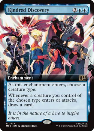 Kindred Discovery (Extended Art) (MSC-334) [Commander: Marvel Super Heroes]