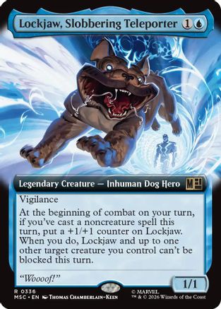 Lockjaw, Slobbering Teleporter (Extended Art) (MSC-336) [Commander: Marvel Super Heroes]
