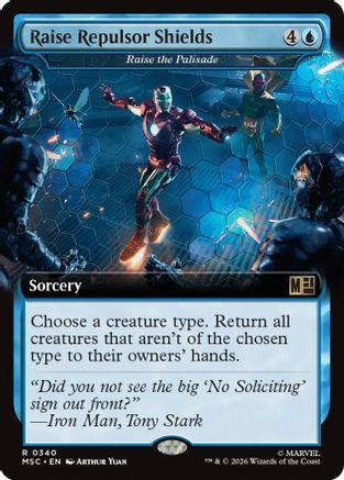 Raise Repulsor Shields - Raise the Palisade (Extended Art) (MSC-340) [Commander: Marvel Super Heroes]