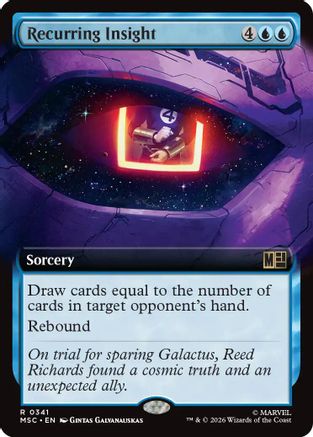 Recurring Insight (Extended Art) (MSC-341) [Commander: Marvel Super Heroes]