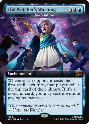The Watcher's Warning - Mind's Dilation (Extended Art) (MSC-344) [Commander: Marvel Super Heroes]