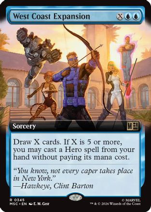 West Coast Expansion (Extended Art) (MSC-345) [Commander: Marvel Super Heroes]