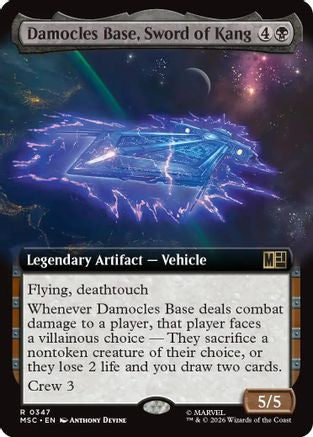 Damocles Base, Sword of Kang (Extended Art) (MSC-347) [Commander: Marvel Super Heroes]